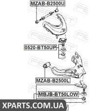 САЙЛЕНБЛОК НИЖНЕГО ПЕРЕДНЕГО РЫЧАГА FORD RANGER ET 2006-2009 FEBEST MZABB2500L