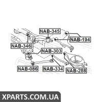 САЙЛЕНБЛОК ЗАДНЕЙ БАЛКИ (ГИДРАВЛИЧЕСКИЙ) FEBEST NAB346