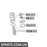 ПІДШИПНИК ОПОРИ ПЕРЕДНЬОГО АМОРТИЗАТОРА (NISSAN AD VAN/WINGROAD Y11 1999-2004) FEBEST FEBEST NBN16