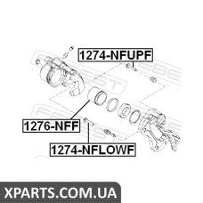 ВТУЛКА НАПРЯМНА СУППОРТА ГАЛЬМОВОГО ПЕРЕДНЬОГО HYUNDAI TUCSON 2004-2010 FEBEST 1274NFLOWF