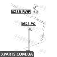 ВТУЛКА ПЕРЕДНЬОГО СТАБІЛІЗАТОРА D23 (SUZUKI SX4 RW415/RW416/RW419/RW420 2006-) FEBEST FEBEST SZSBRWF ВТУЛКА ПЕРЕДНЬОГО СТАБІЛІЗАТОРА D23 (SUZUKI SX4 RW415/RW416/RW419/RW420 2006-) FEBEST FEBEST SZSBRWF