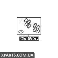 РЕМКОМПЛЕКТ СУППОРТУ ГАЛЬМОВОГО ПЕРЕДНЬОГО MITSUBISHI PAJERO IV MONTERO V87W/V97W 2006- FEBEST 0475V97F