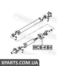 ПІДШИПНИК ПІДВЕСНОГО КАРДАННОГО ВАЛУ MITSUBISHI L200 KB4T 4WD 2005- FEBEST MCBKB4