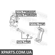 ПОРШЕНЬ СУППОРТУ ГАЛЬМОВОГО ПЕРЕДНЬОГО FEBEST 2176TT9RWDF