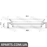 САЛЬНИК ПРИВОДУ (50X80X11.2X17.4) FEBEST 95HAY50801117L