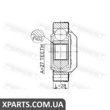 ШРУС ВНУТРІШНІЙ ЗАДНІЙ 27X94 MERCEDES BENZ E-CLASS 210 1995-2002 FEBEST 1611001R