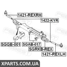 ТЯГА РУЛЕВАЯ SSANG YONG REXTON II 2006- FEBEST 1422KYR