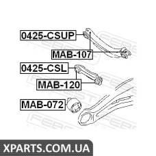 САЙЛЕНБЛОК ЗАДНЬОЇ ТЯГИ (MITSUBISHI LANCER CS 2000-2009) FEBEST FEBEST MAB120
