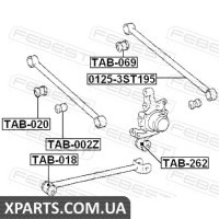 САЙЛЕНБЛОК ЗАДНЬОЇ ЦАПФИ ПЛАВАЮЧИЙ TOYOTA CALDINA ST215/CT216 4WD 1997-2002 FEBEST TAB002Z