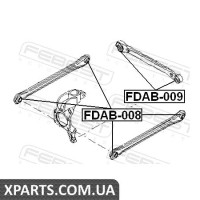 САЙЛЕНБЛОК ЗАДНЬОЇ ПОПЕРЕЧНОЇ ТЯГИ FORD KUGA CBV 2008- FEBEST FDAB008