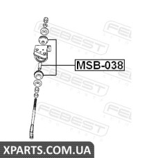 ВТУЛКА РЕАКТИВНОЇ ТЯГИ КОМПЛЕКТ MITSUBISHI DELICA SPACE GEAR/CARGO PA/PB/PC 1994-2006 FEBEST MSB038