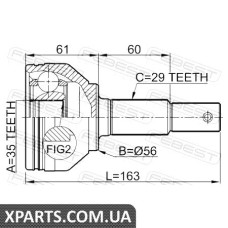 ШРУС ЗОВНІШНИЙ 35x56x29 (NISSAN QASHQAI J10F 2006-) FEBEST FEBEST 0210J1020