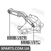 САЙЛЕНБЛОК ОПОРИ ДИФЕРЕНЦІАЛУ MITSUBISHI OUTLANDER CW# 2006-2012 FEBEST MMBV97R
