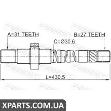 ПІВОСЬ ПРАВА 27X429X31 FEBEST 2412DUSTAWD