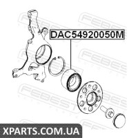 Підшипник ступиці колеса передній MERCEDES BENZ GLK-CLASS 204 2007- FEBEST DAC54920050M Підшипник ступиці колеса передній MERCEDES BENZ GLK-CLASS 204 2007- FEBEST DAC54920050M