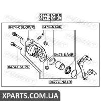 ПОРШЕНЬ СУППОРТУ ГАЛЬМОВОГО ЗАДНЬОГО TOYOTA CAMRY ACV3#/MCV3# 2001-2006 FEBEST 0476NA4R