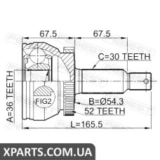 ШРУС ЗОВНІШНИЙ 36X54,3X30 HYUNDAI SANTA FE (CM) 2006- FEBEST 1210SFCLA52