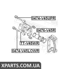 ПОРШЕНЬ СУППОРТУ ГАЛЬМОВОГО ЗАДНЬОГО MITSUBISHI PAJERO II V14W-V55W 1991-2004 FEBEST 0476V45R