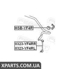 Втулка заднього стабілізатора D25,4 HONDA PILOT YF4 2009- FEBEST HSBYF4R