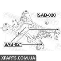 САЙЛЕНБЛОК ЗАДНЬОЇ БАЛКИ SUBARU IMPREZA G12 2007- FEBEST SAB020