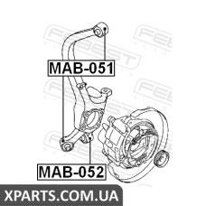 САЙЛЕНБЛОК ЗАДНЬОЇ ЦАПФИ НИЖНІЙ (MITSUBISHI GALANT E55A/E75A 1992-1996) FEBEST FEBEST MAB052