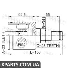 ШРУС ВНУТРІШНІЙ 23X41X25 MITSUBISHI CARISMA DA 1995-2003 FEBEST 0411DG