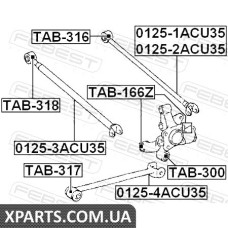 САЙЛЕНБЛОК ЗАДНЕЙ ПОПЕРЕЧНОЙ ТЯГИ TOYOTA KLUGER L/V ACU25/MCU25 4WD 2000-2007 FEBEST TAB318