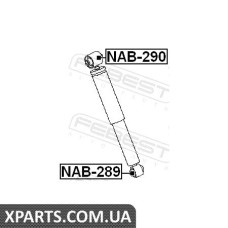 САЙЛЕНБЛОК ЗАДНЬОГО АМОРТИЗАТОРА NISSAN QASHQAI J10F 2006 - FEBEST NAB290