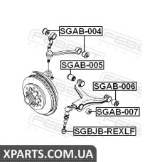 САЙЛЕНБЛОК ПЕРЕДНЬОГО ВЕРХНЬОГО РИЧАГУ SSANG YONG REXTON II 2006- FEBEST SGAB004