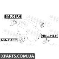 ПОДУШКА ДВИГУНА ПРАВА NISSAN MURANO Z50 2002-2007 FEBEST NMJ31RH