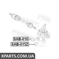 САЙЛЕНБЛОК ЗАДНЬОЇ ЦАПФИ ПЛАВАЮЧИЙ (SUBARU IMPREZA G12 2007-) FEBEST FEBEST SAB015Z