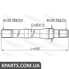 ПІВОСЬ ПРАВА 28X430X28 FEBEST 1212CM10AT4WD