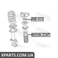 ПІДШИПНИК ОПОРИ ПЕРЕДНЬОГО АМОРТИЗАТОРУ (MITSUBISHI COLT Z32A/Z34A/Z36A/Z37A/Z38A/Z39A 2004-) FEBEST FEBEST MB003