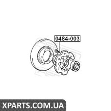 ШПИЛЬКА КОЛІСНА MITSUBISHI L200 K6#/K7# 1996-2007 FEBEST 0484003
