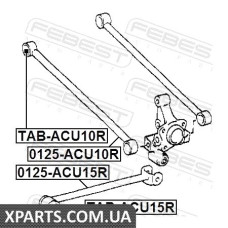 САЙЛЕНБЛОК ЗАДНІЙ ПОПЕРЕЧНОЇ ТЯГИ TOYOTA KLUGER L/V ACU25/MCU25 4WD 2000-2007 FEBEST TABACU10R