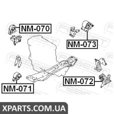 ПОДУШКА ДВИГУНА ЗАДНЯ NISSAN PRIMERA P12 2001-2007 FEBEST NM073