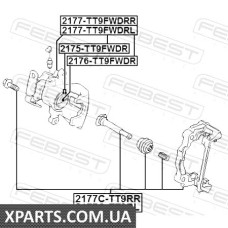 РЕМКОМПЛЕКТ СУППОРТА ТОРМОЗНОГО ПЕРЕДНЕГО FEBEST 2175TT9FWDR