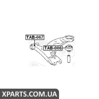 САЙЛЕНБЛОК ПЕРЕДНІЙ ПЕРЕДНЬОГО ВАЖЕЛЯ TOYOTA CALDINA ST215/CT216 4WD 1997-2002 FEBEST TAB067