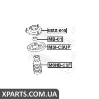 ПРОСТАВКА ПРУЖИНИ ВЕРХНЯ MITSUBISHI LANCER CS 2000-2009 FEBEST MSICSUP