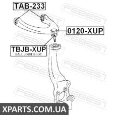 САЙЛЕНБЛОК ВЕРХНЬОГО ПЕРЕДНЬОГО РИЧАГУ TOYOTA CROWN/MAJESTA GRS18#/UZS18# 2003-2008 FEBEST TAB233
