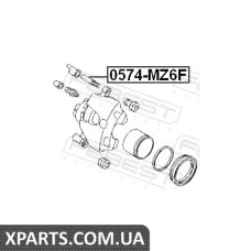 ВТУЛКА НАПРЯМНА СУППОРТА ГАЛЬМОВОГО ПЕРЕДНЬОГО MAZDA 6 GG 2002-2008 FEBEST 0574MZ6F