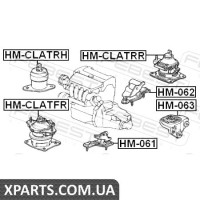 ПОДУШКА КОРОБКИ ШВИДКОСТЕЙ AT/MT HONDA ACCORD CL# 2002-2008 FEBEST HM063