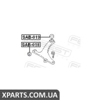 САЙЛЕНБЛОК ЗАДНІЙ ПЕРЕДНЬОГО ВАЖЕЛЯ (SUBARU TRIBECA W10 2004-) FEBEST FEBEST SAB019