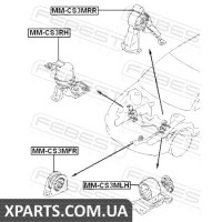 ПОДУШКА ДВИГУНА ЗАДНЯ MT MITSUBISHI LANCER CS 2000-2009 FEBEST MMCS3MRR