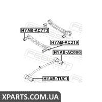 САЙЛЕНБЛОК ЗАДНЬОЇ ПОДОВЖНОЇ ТЯГИ (HYUNDAI ACCENT/VERNA 1999-) FEBEST FEBEST HYABAC000