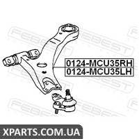 РЫЧАГ ПЕРЕДНИЙ ЛЕВЫЙ TOYOTA HARRIER ACU30/MCU3#/GSU3# 2003- FEBEST 0124MCU35LH