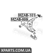 САЙЛЕНБЛОК ЗАДНИЙ ПЕРЕДНЕГО РЫЧАГА MAZDA 323 BA 1994-1998 FEBEST MZAB101