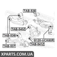 САЙЛЕНБЛОК ЗАДНЬОЇ ЦАПФИ FEBEST TAB541Z