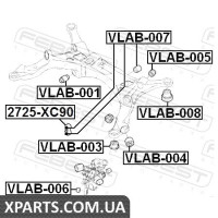 САЙЛЕНБЛОК ЗАДНЬОЇ БАЛКИ VOLVO XC90 2003- FEBEST VLAB007