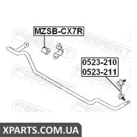 Втулка заднього стабілізатора D18 (MAZDA CX-7 ER 2006-) FEBEST FEBEST MZSBCX7R